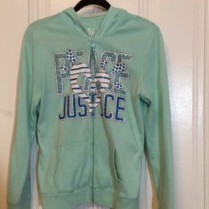 Turquoise sparkly jacket